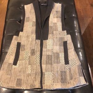 Unique tunic sleeveless vest/jacket,SM, fabulous tapestry material,fully lined!